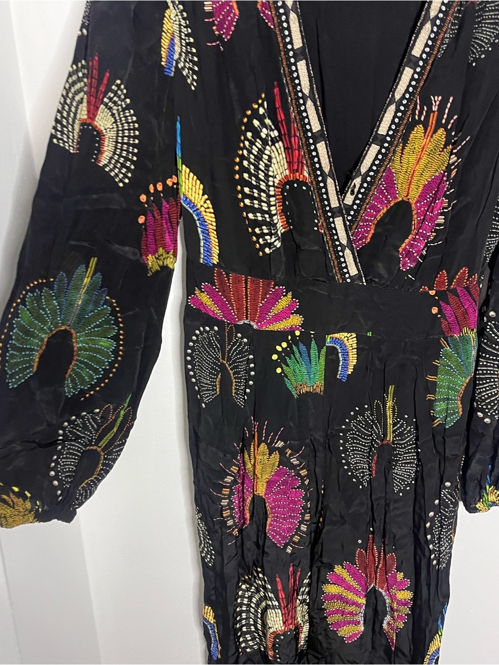 FARM Rio Yawanawa Wonderful Headdress Long Sleeve Jumpsuit - Picture 7 of 8